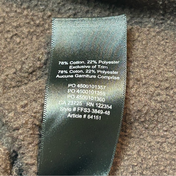 Tna Aritzia Cozy Fleece Mega Cropped Hoodie Black Espresso Brown - Picture 4 of 6